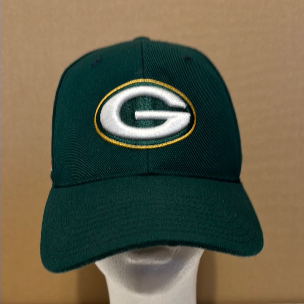 Reebok Green baseball hat cap OS Velcro NFL  onfield